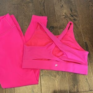 Fabletics Hot Pink Workout Set *LIKE NEW*